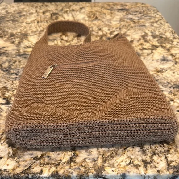 The Sak Elegant Brown Knit Tote Bag - Picture 5 of 7